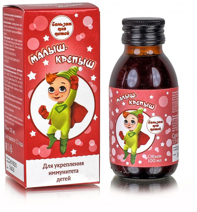 Бальзам детский "Малыш-крепыш", 100 мл Бальзам детский "Малыш-крепыш", 100 мл