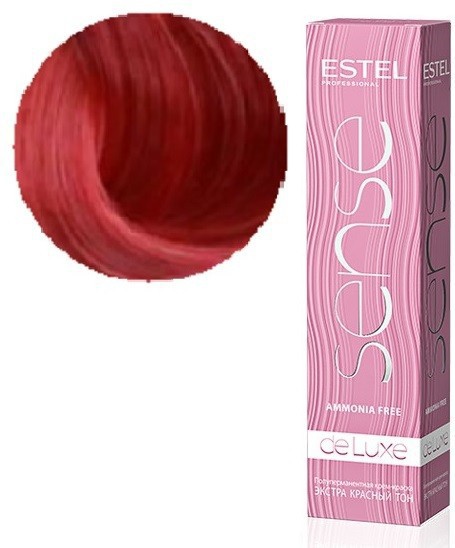 De Luxe Sense Extra Red Крем-краска для волос, 77/44 Русый медный интенсивный, 60 мл, SER77/44