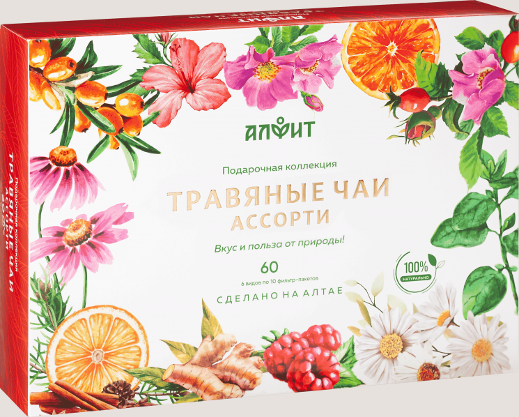 Подарочная коллекция «Травяные чаи Ассорти», (6*10пак)