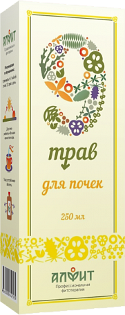 Травяной сироп Алфит "9 Трав", на растительном сырье, для почек (250 мл)